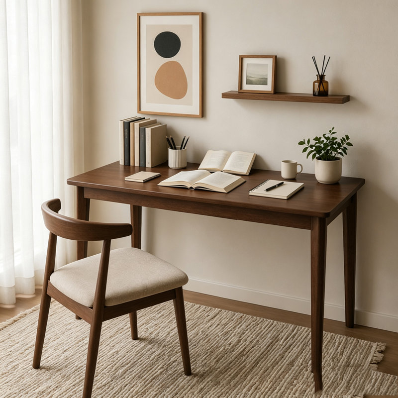 Modern Solid Wooden Desk