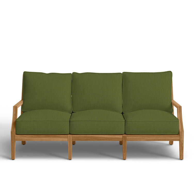 Haley Teak Outdoor Lattice Back Sofa