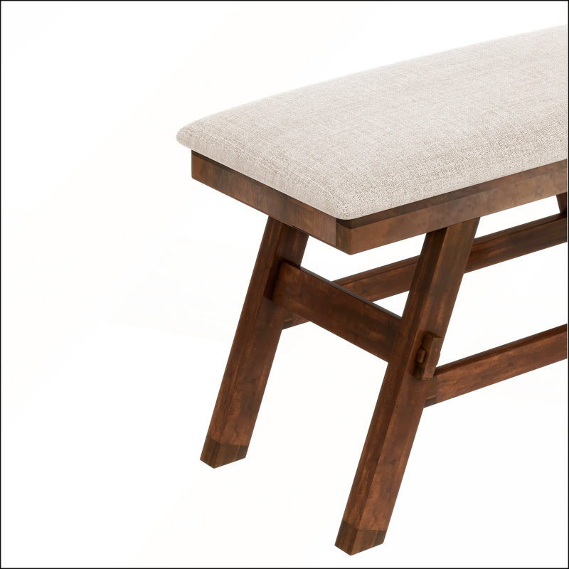 Ensemble de salle à manger à hauteur de comptoir rustique avec tablette de rangement, table en bois 6 pièces, banc et 4 chaises pour sièges flexibles