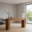 Table de bout polyvalente, console compacte, table basse en bois