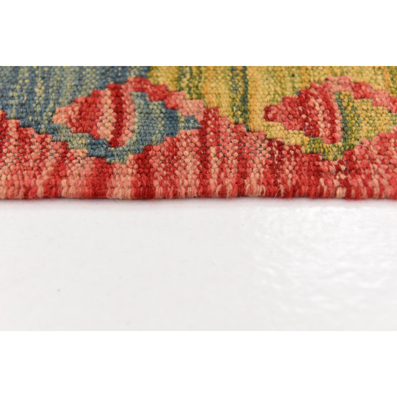 Tapis de zone en laine 3 pi 2 po x 4 pi 10 po one-of-kind-brun à la main noué la Doorfield