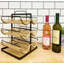 Focht Floor Wine Bottle & Glass Rack in Black
