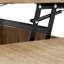 Table basse élégante à plateau relevable ovale avec rangement dissimulé-129862949