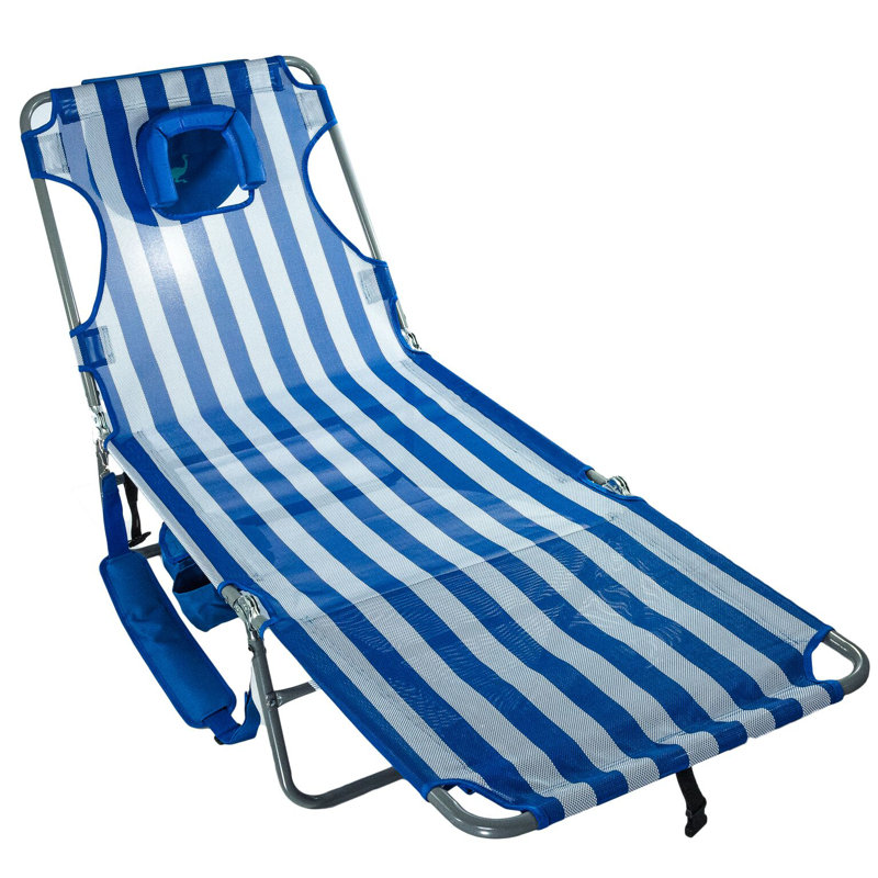 Chaise de plage inclinable 