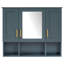 Armoire à pharmacie murale 2 en 1 avec tablettes réglables et portes à fermeture douce, miroir haute définition avec rangement pour meuble-lavabo-848448647