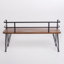 Banc en bois industriel et métal Zion