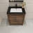 30 " W Freestanding Standard Free Standing Single Double Single Vanity Bathroom Vanity With Plastic Top-580411528
