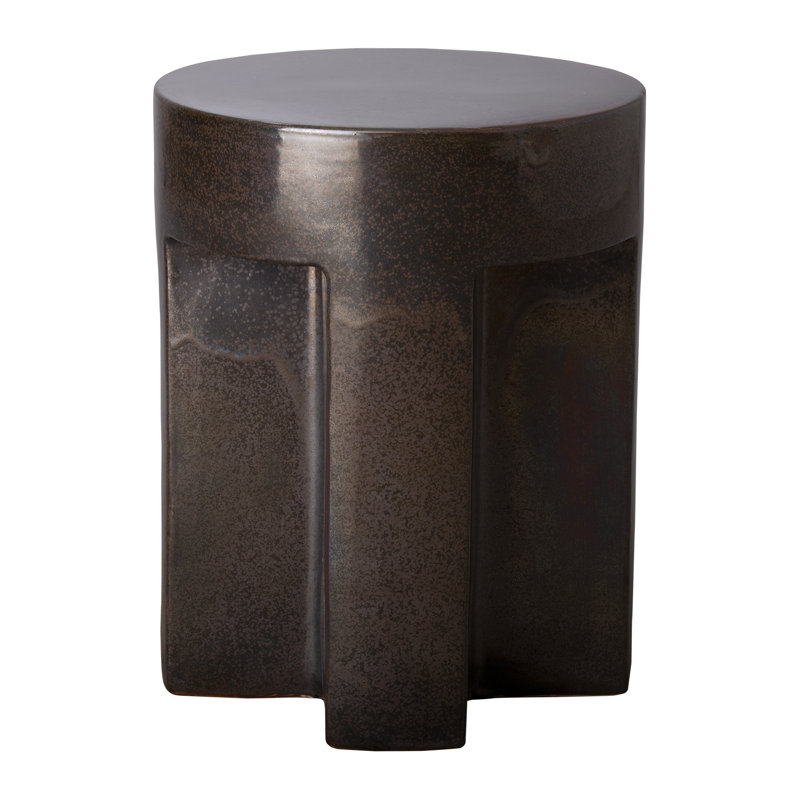 Tabouret de jardin Ceramic, Bronze industriel