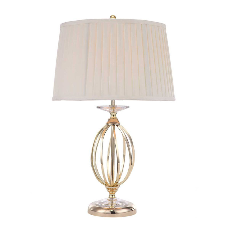 Thebes Metal Table Lamp, Polished Brass