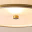 Linen Blend Flush Mount