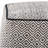 Brynn - Square Pouf - Patterned Black / Natural