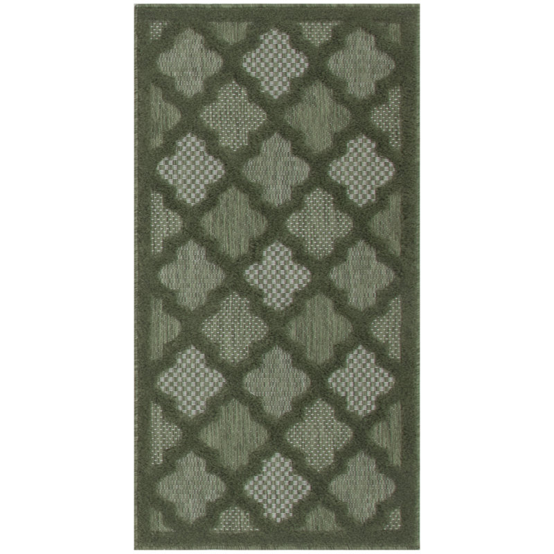 Miyari Geometric Indoor / Outdoor Rug, Rectangle 2' x 4'