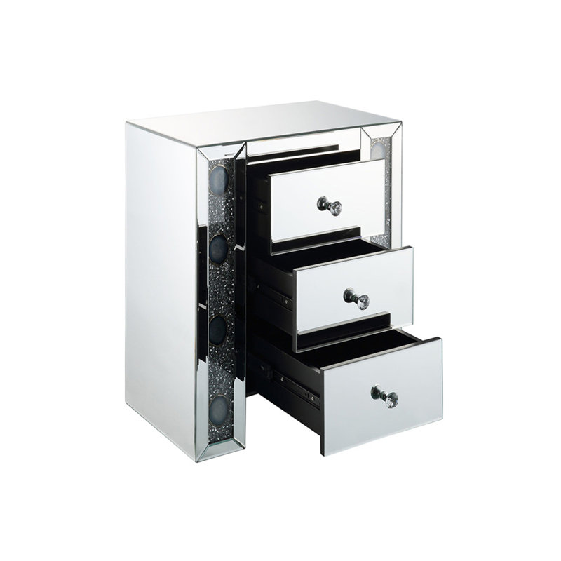 Table de chevet 3 tiroirs Mayview
