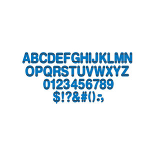 Crayola Blue Deco Letters Set
