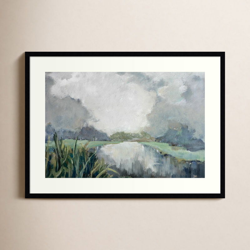 «Passage» par Mary Buckley - reproduction d'art encadrée, H 27 po x l 37 po, Impression encadrée, Noir