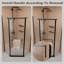 Porte de douche pivotante néo-angle sans cadre Sylas-134832966