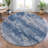 Machine Washable Indoor/Outdoor Xhevrie Navy Rug-112027329