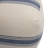 Striped Square Canvas Pouf Ottoman