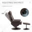 Fauteuil inclinable pivotant en cuir synthétique-573307237