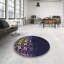 Tapis mauve/jaune à motifs-384527600