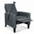 Recliner Chairs For Adults, Adjustable Recliner Sofa With Mobile Phone Holder & Cup Holder, Modern Reclining Chairs Fabric Push Back Recliner Chairs For Living Room, Bedroom - Gray-460779779