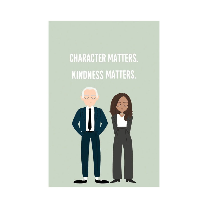 Character Matters, Kindness Matters by The Beau Studio - Wrapped Canvas Print, 66.04 cm H x 45.72 cm W