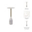 Table d'appoint en marbre 24 po Vanzella