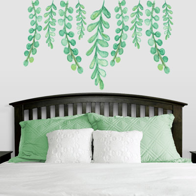 Handmade Modern Plants & Flowers Wall Decor on Vinyl
