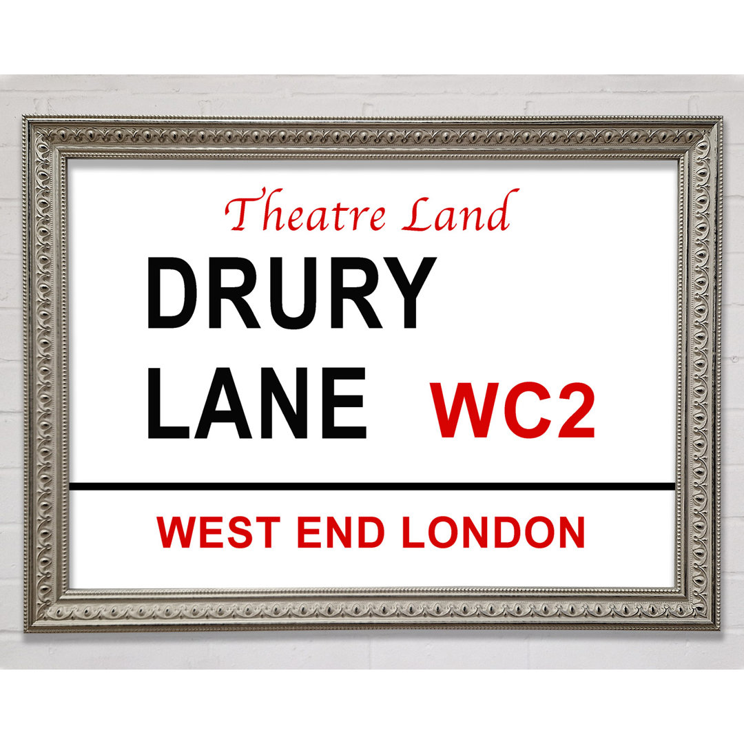 Drury Lane Schilder - Drucken