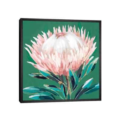 Single King Protea by Isabelle Z - Painting on Canvas