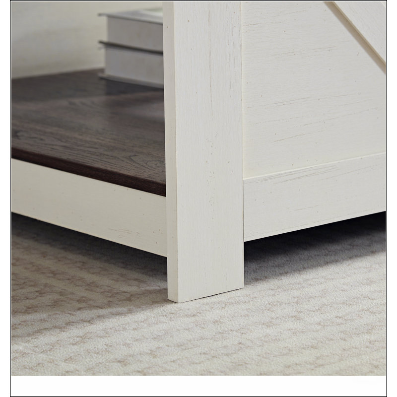 Table basse Table basse de style campagnard avec rangement Table basse en bois rustique, table basse carrée