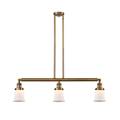 Luminaire suspendu linéaire à 3 lumières pour îlot de cuisine Leister