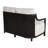 Samara Cushioned Loveseat w/Two Accent Pillows