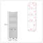 Malibu Freestanding Linen Cabinet, 2-Doors, Open Shelves -White-422351296