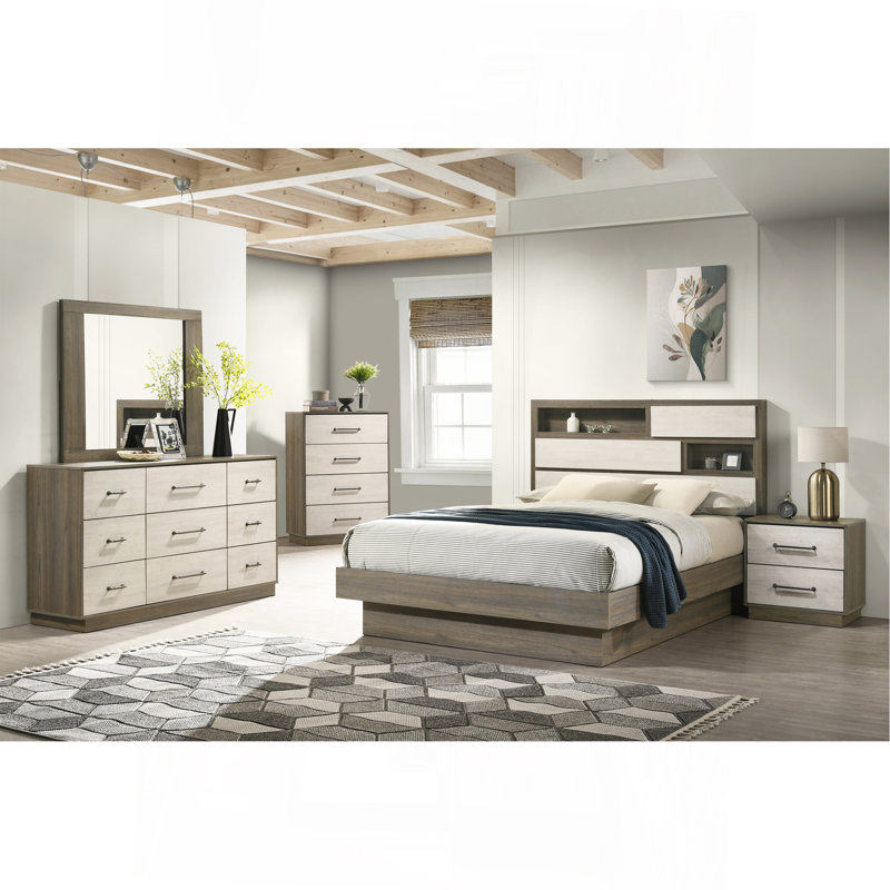 Ensemble de chambre avec très grand lit 5 pièces Gem, Très grand lit