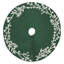 Handmade Christmas Tree Skirt in Felt - Branches and Stars on Gray-1095683923-1115105080