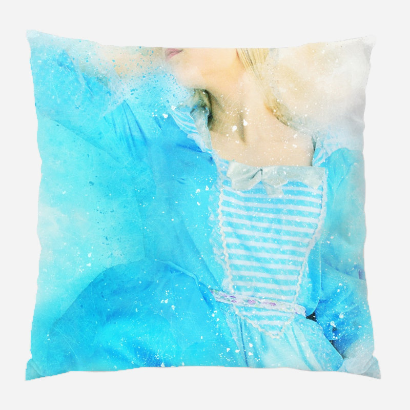 Coussin de fille fille Verona, Intérieur, Microsuède