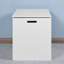 Armoire de rangement blanche à grande capacité avec charnières - pouvant accueillir davantage de salon et de banc d'entrée dans la chambre à coucher