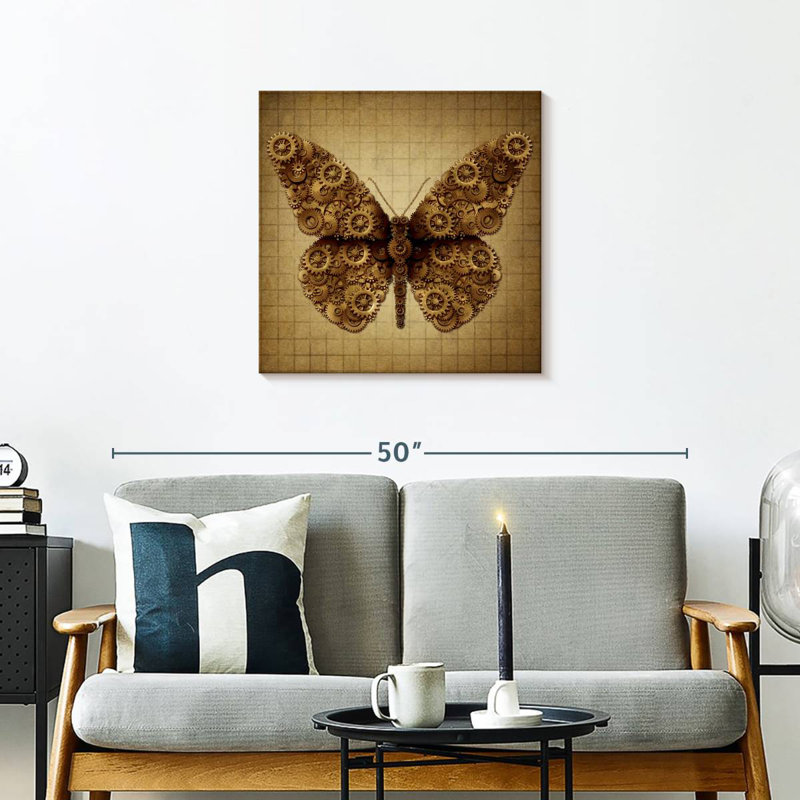 Crowle Steampunk Butterfly, 24" H x 24" W