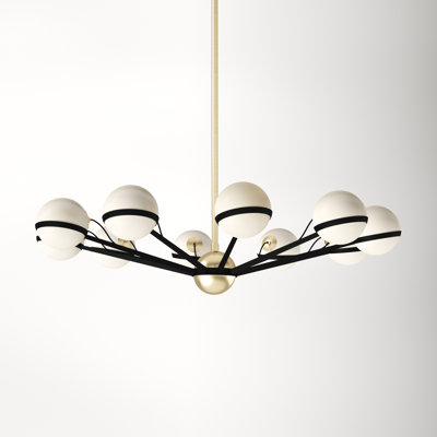 Ryter 10 - Light Metal Sputnik Chandelier