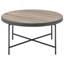 Table basse, chêne gris vieilli et noir