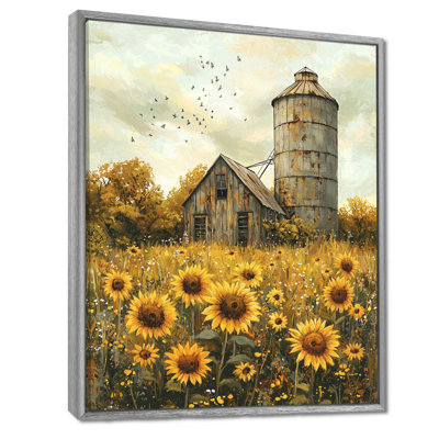 «Sunflowers», art mural encadré