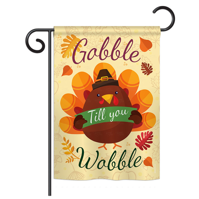 Drapeau de jardin en polyester 18,5 x 13 po Schildt