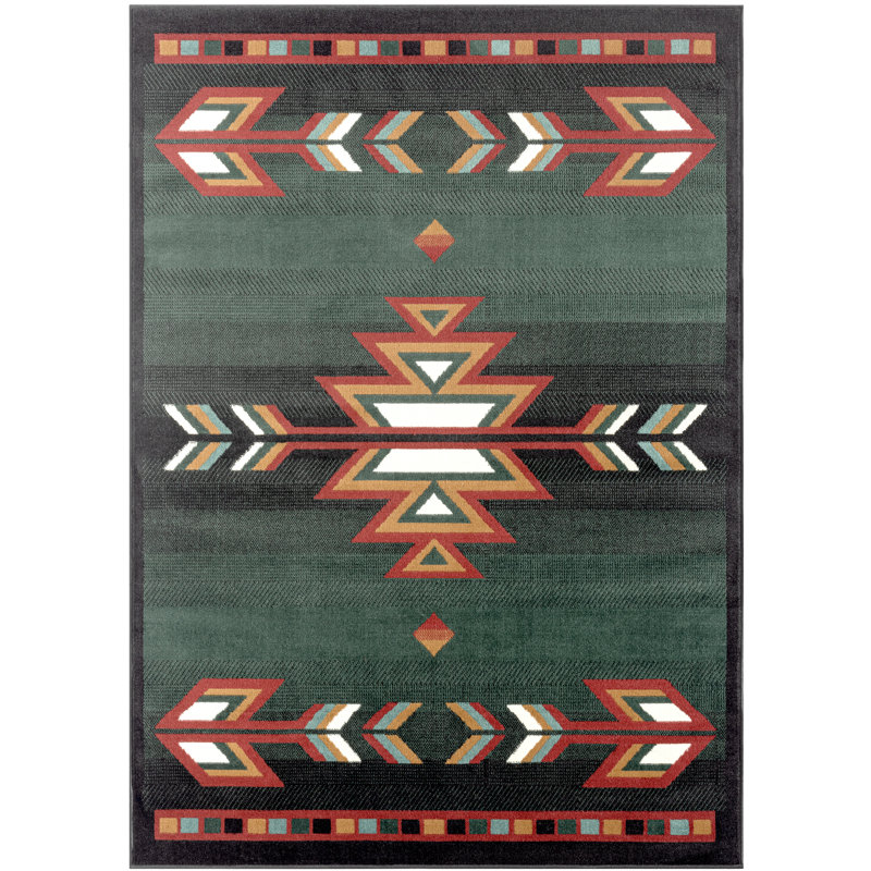 Archisha Southwestern Indoor Rug, Rectangle 5'2" x 7'4"