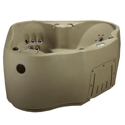 AquaRest Discover AR300 Premium 2-Person 20-Jet Oval Plug & Play Hot Tub with Ozonator, LED Waterfall and Stainless Steel Heater