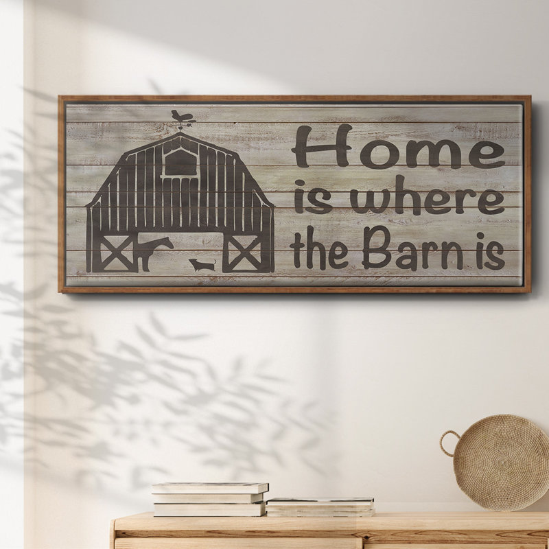 Toile encadrée Home & Farm III, H 8 po x l 20 po