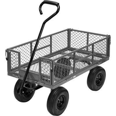 Mesh Steel Wagon Cart with Removable Sides
