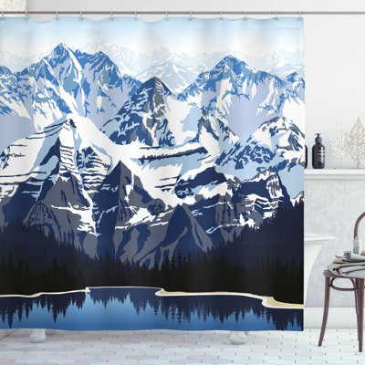 Higden Shower Curtain with Hooks Included