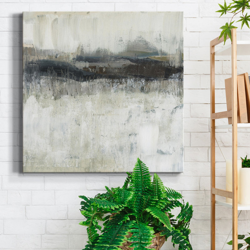 " Neutral Horizon Line II ", 40" H x 40" W x 1" D