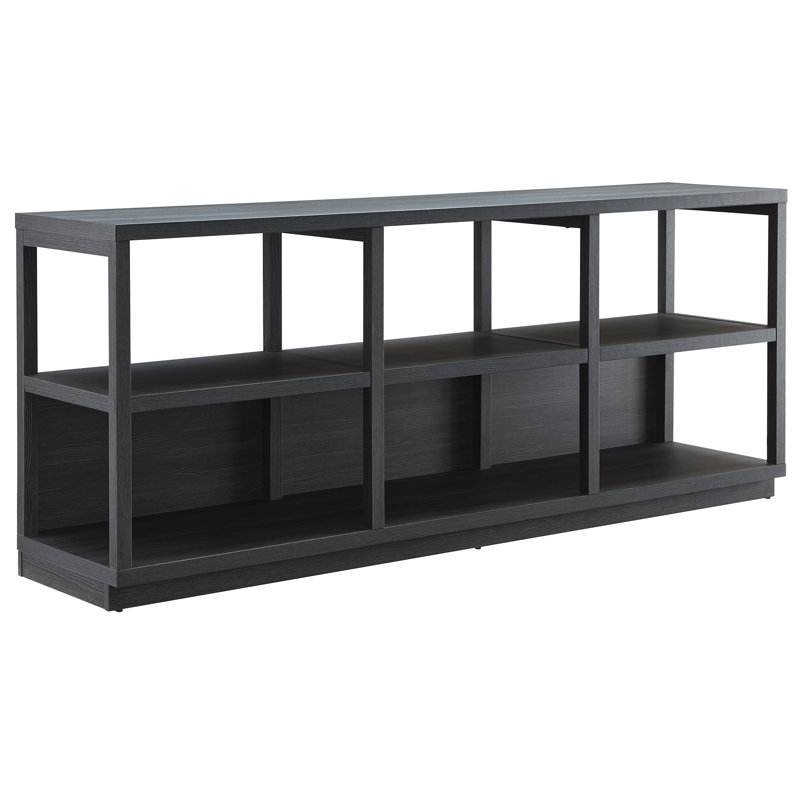 Thalia Unfinished TV Stand for TVs up to 75", Charcoal Grey